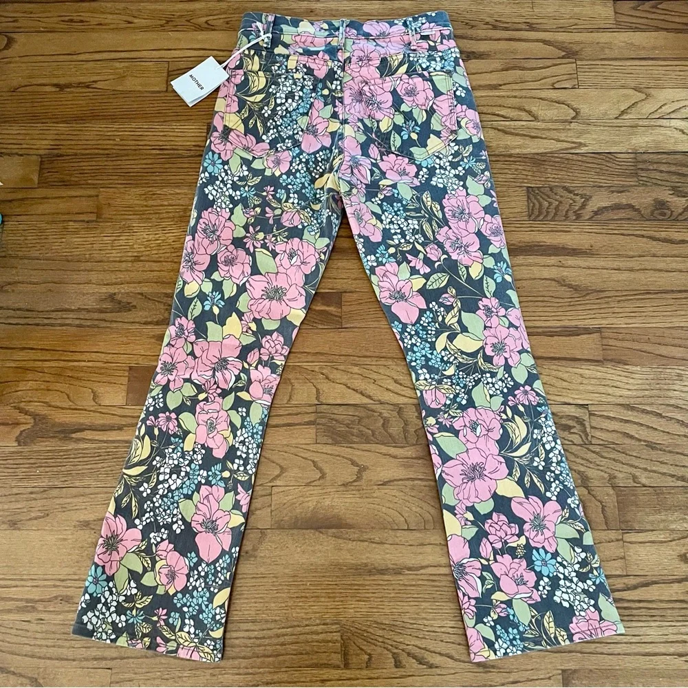 Mother Denim The Hustler Ankle Boutonniere Bouquet Style 1306-1648 Womens 28 NWT - Picture 4 of 9